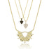 with our triangle pendant necklaces;<br>come in two sizes, arrays of colors <span class='visuallyhidden'>Contact the Beverly Hills store at 323-404-2959 or through this website for shopping assistance.</span>